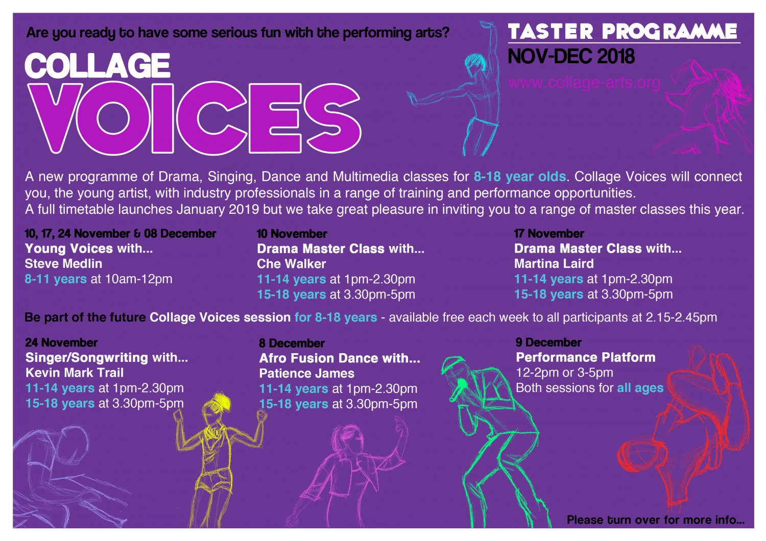 Collage Voices Taster eFlyer front
